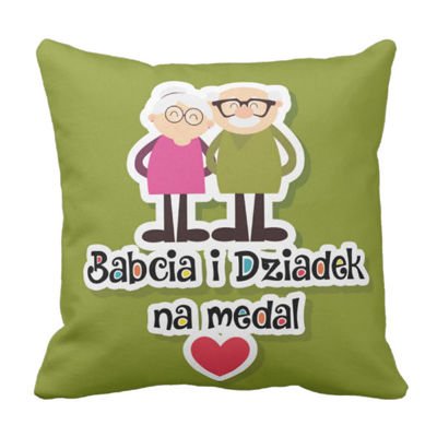 Poduszka Babcia i Dziadek na medal pod-6313