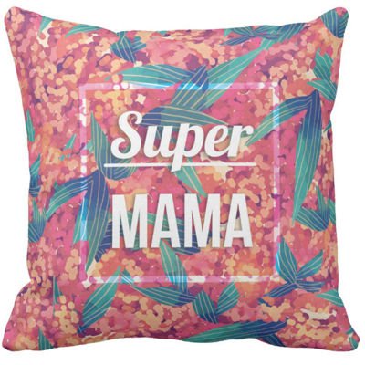 Poduszka kolorowa Super Mama pod-6529
