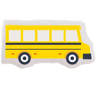 Poduszka żółty autobus szkolny maskotka przytulanka autokar bus