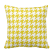 Poduszka żółta PEPITKA mozaika pod-6178