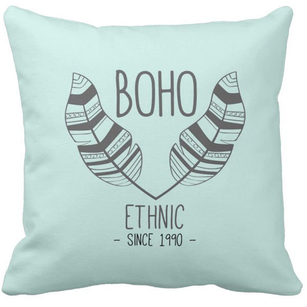 Poduszka dekoracyjnaszara BOHO ethnic pod-6538