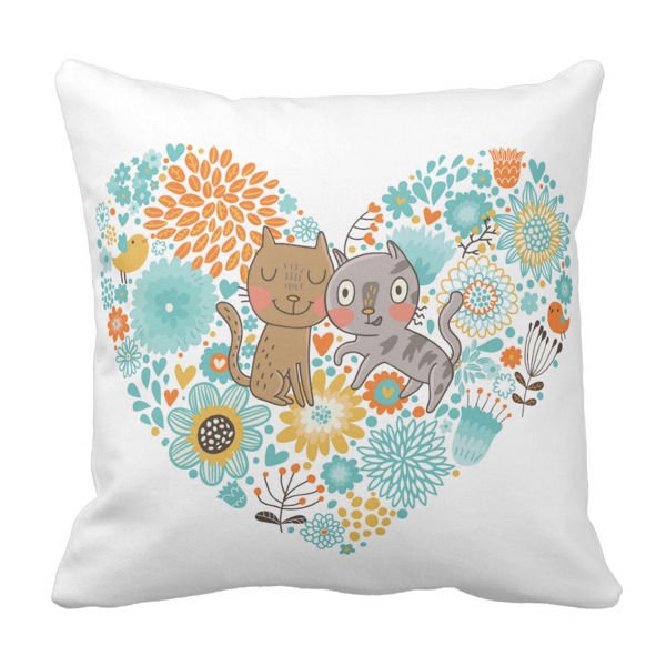 Poduszka dekoracyjna kotki dwa TY i JA pod-6480