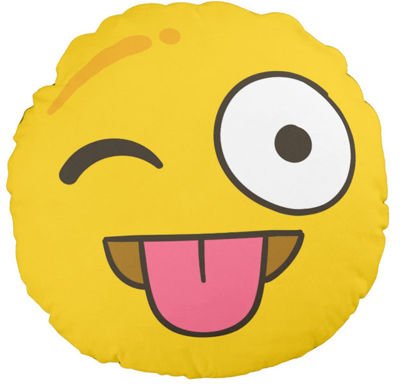 Pduszka jasiek Stuck out tongue EMOJI EMOTICON EMOTKA pod-3112