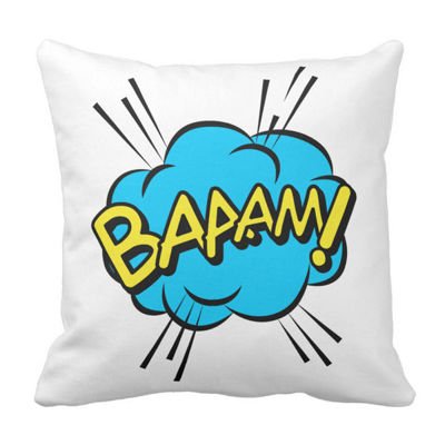 Poduszka komiks BAAAM ! chmurka dymek tag pod-6412