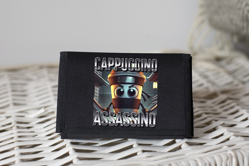 Portfel Assassino Cappuccino - brainrot italian tik tok mem