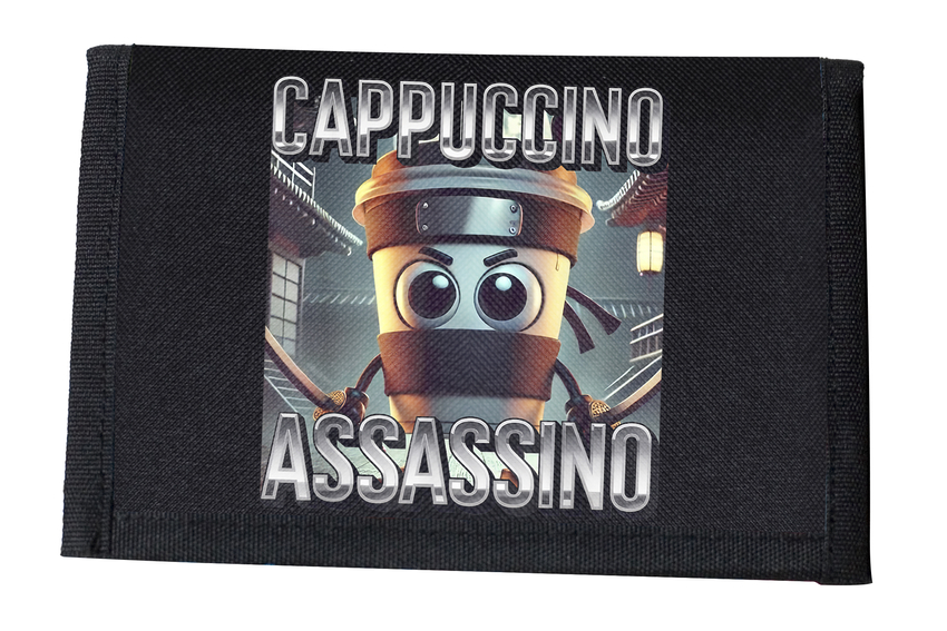 Portfel Assassino Cappuccino - brainrot italian tik tok mem