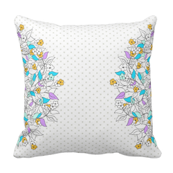 Poduszka mini kwadraciki floral pod-6043