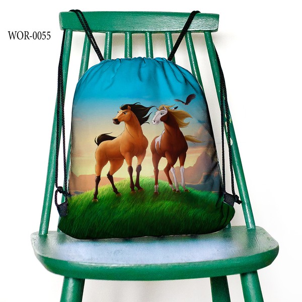 Worek szkolny plecak koń Mustang Duch wolności