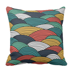 Poduszka fale kolorowe patterns pod-6038