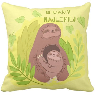 Poduszka dekoracyjna U mamy najlepiej pod-6784