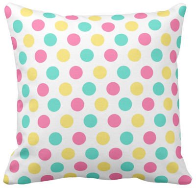 Poszewka dziecięca kolorowe kropy pod-3014