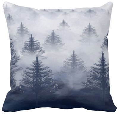 Poduszka dekoracyjna zimowy las pod-6634