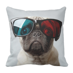 Poduszka PUG FACE Mops pies pekińczyk pod-6207