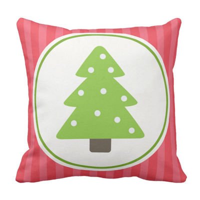 Poduszka ozdobna zielona CHOINKA pod-6419
