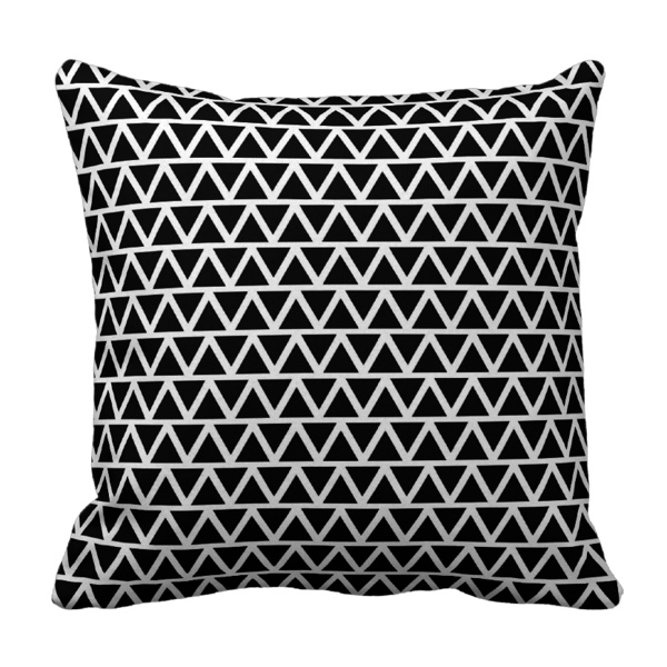 Poduszka ZYGZAK trójkąt mozaika pod-6194