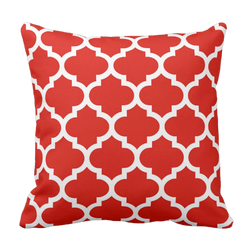 Poduszka czerwona Koniczyna Marokańska mozaika pod-6170