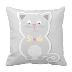 Poduszka szary Kotek pod-6085