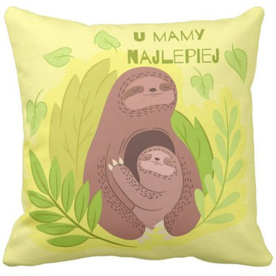 Poduszka dekoracyjna U mamy najlepiej pod-6784