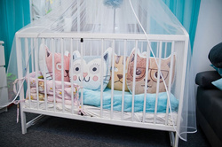 Poduszka Kot Love boho przytulanka kotek kiciuś