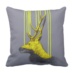 Poduszka DEAR grey jeleń rogacz pod-6202