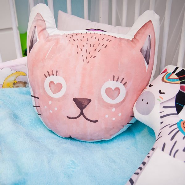 Poduszka Kot Love boho przytulanka kotek kiciuś