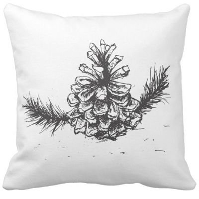 Poduszka ozdobna szyszka las pod-6685