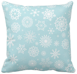 Poduszka dekoracyjna płatki śniegu pod-6630