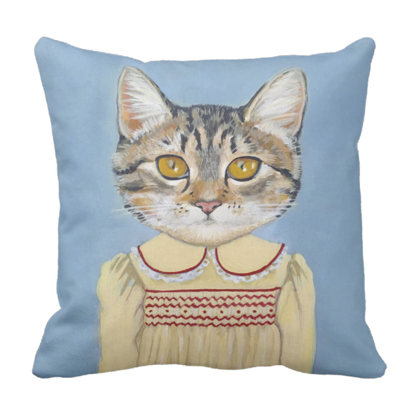 Poduszka CAT kot home niebieski pod-6205