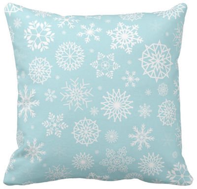 Poduszka dekoracyjna płatki śniegu pod-6630