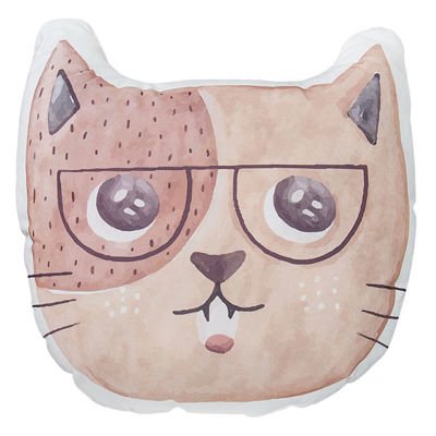 Poduszka Kot w okularach boho przytulanka kotek kiciuś