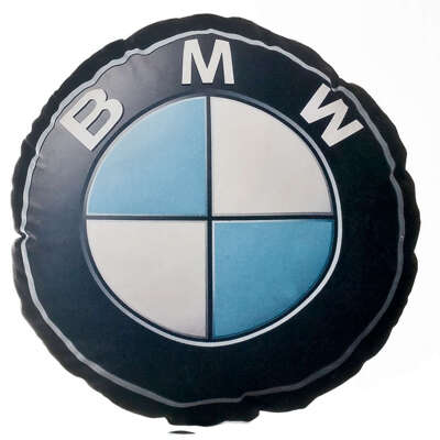 Poduszka okrągła dla fana BMW maskotka samochód