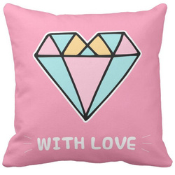 Poduszka diamentowe serce WITH LOVE pod-6705