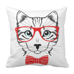 Poduszka hipster kot cat elegant pod-6036