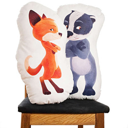 Poduszka maskotka Jak borsuk z lisem Lis fox 45cm