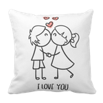 Poduszka I Love You Kiss Walentynki pod-6110