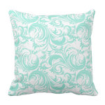Poduszka Osbourne Girly miętowo biała pod-6236
