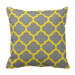 Poduszka szaro-żółta Koniczyna Marokańska mozaika pod-6155